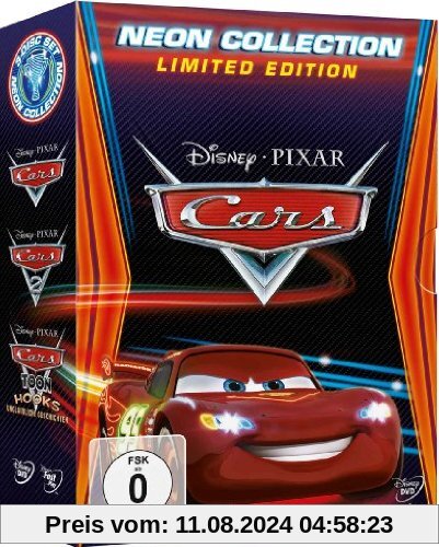 Cars/Cars 2/Hooks unglaubliche Geschichten - Neon Collection [Limited Edition] [3 DVDs] von John Lasseter