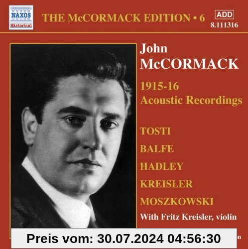 Acoustic Recordings 1915-16 von John Mccormack