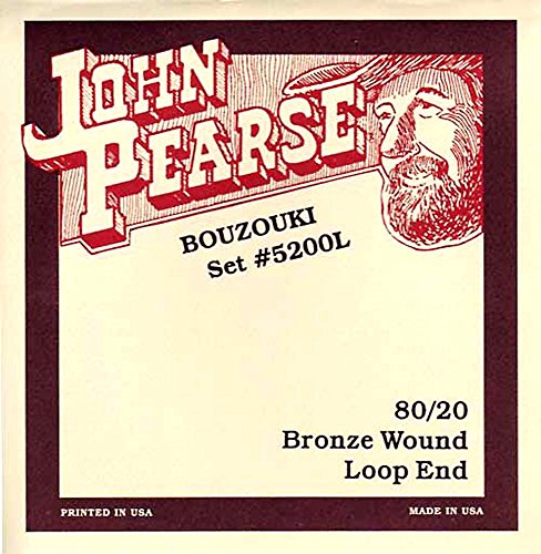 John Pearse Irische Bouzouki-Saiten, leicht, mit Schlaufe John Pearse Irische Bouzouki-Saiten, leicht, mit Schlaufe von John Pearse