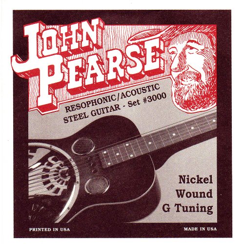 John Pearse Strings Saitensatz für Dobrogitarren Nickel, P3000 von John Pearse