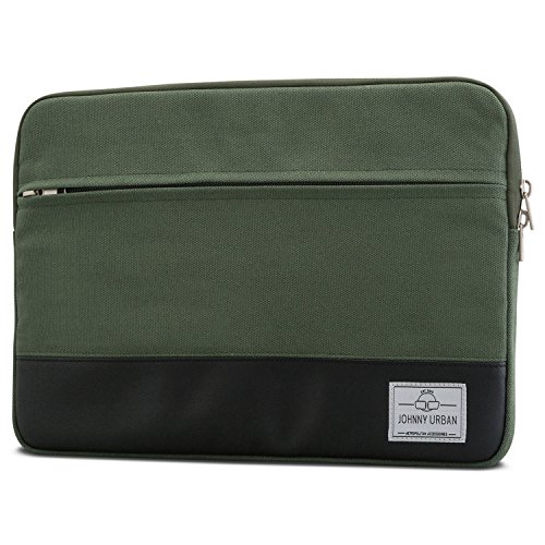 Johnny Urban MacBook Pro 13 (2020-2016) Hülle, MacBook Air (2020-2018) Tasche Grün Laptop Sleeve aus Baumwolle Laptoptasche fürs MacBook Pro 13, MacBook Air, 11-12 Zoll Notebooks von Johnny Urban