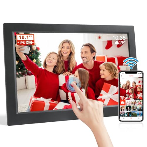 FRAMEO 10,1 Zoll Digitaler Bilderrahmen WLAN, 1280x800 HD IPS LCD Touchscreen Smart Cloud-Fotorahmen mit 16GB Speicher, Auto Drehung, Einfache Weitergabe von Fotos Videos über Frameo App FRAMEO 10,1 Zoll Digitaler Bilderrahmen WLAN, 1280x800 HD IPS LCD Touchscreen Smart Cloud-Fotorahmen mit 16GB Speicher, Auto Drehung, Einfache Weitergabe von Fotos Videos über Frameo App von Johnziny