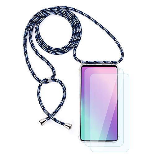 JoiCase Handyhülle für Samsung Galaxy S21 Ultra mit Einstellbar Necklace Band Transparent Silikon Acry Hülle, Panzerglas Schutzfolie - Dunkelblau JoiCase Handyhülle für Samsung Galaxy S21 Ultra mit Einstellbar Necklace Band Transparent Silikon Acry Hülle, Panzerglas Schutzfolie - Dunkelblau von JoiCase