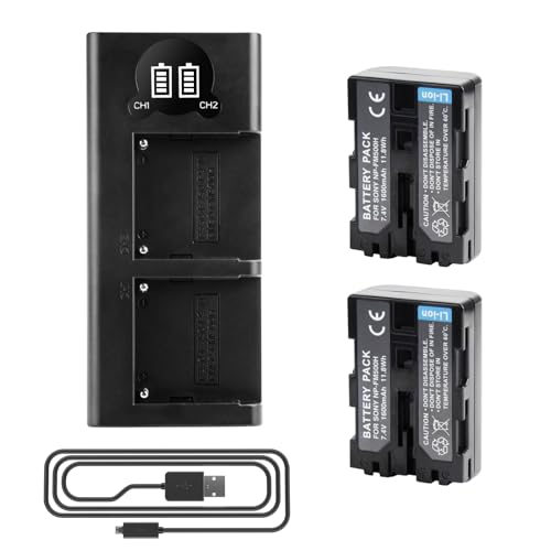 2 X NP-FM500H Ersetzt Akku und Dual Ladegerät Kompatibel mit Sony A57 A58 A65 A77 A100 A200 A200K A200W A300 A300K A300X A350 A450 A500 A580 A700 A850 A900 A900 ILCA-77M2 SLT-A99 Alpha A99 II (TYPE A) 2 X NP-FM500H Ersetzt Akku und Dual Ladegerät Kompatibel mit Sony A57 A58 A65 A77 A100 A200 A200K A200W A300 A300K A300X A350 A450 A500 A580 A700 A850 A900 A900 ILCA-77M2 SLT-A99 Alpha A99 II (TYPE A) von Joiry