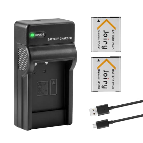 2X NP-BN1 Ersetzt Akku und Charger Kompatibel mit Sony Cyber-Shot DSC-QX10 DSC-QX30 DSC-QX100 DSC-TF1 DSC-TX10 DSC-TX20 DSC-TX30 DSC-W530 DSC-W570 DSC-W650 DSC-W800 DSC-W830 Digital Cameras 2X NP-BN1 Ersetzt Akku und Charger Kompatibel mit Sony Cyber-Shot DSC-QX10 DSC-QX30 DSC-QX100 DSC-TF1 DSC-TX10 DSC-TX20 DSC-TX30 DSC-W530 DSC-W570 DSC-W650 DSC-W800 DSC-W830 Digital Cameras von Joiry