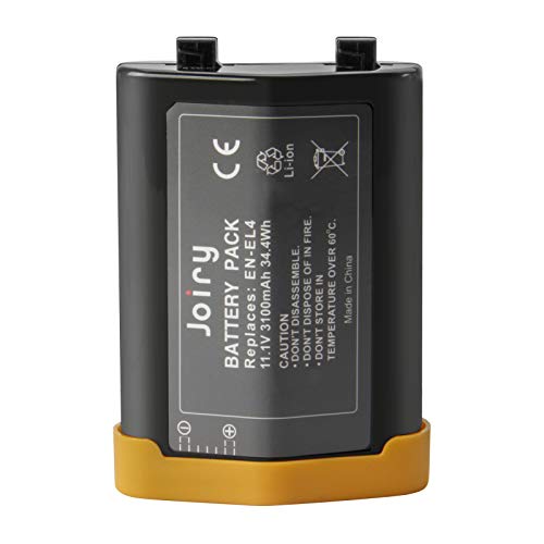 Joiry 11.1V 3100mAh EN-EL4a Li-ion Battery Ersetzt Akku Kompatibel mit Nikon D2H, D2HS, D2X, D2XS, D3, D3S, D3X, D300 und D300S von Joiry