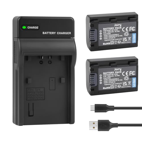 Joiry 2X NP-FH50 Akku und USB Ladegerät Kompatibel mit Sony DSLR-A330, DSLR-A380, DSLR-A390, DSC-HX1, DSC-HX100V, DSC-HX200V, HDR-TG5V, HDR-TG1E, HDR-TG3, HDR-TG5, HDR-TG7 Kamera Joiry 2X NP-FH50 Akku und USB Ladegerät Kompatibel mit Sony DSLR-A330, DSLR-A380, DSLR-A390, DSC-HX1, DSC-HX100V, DSC-HX200V, HDR-TG5V, HDR-TG1E, HDR-TG3, HDR-TG5, HDR-TG7 Kamera von Joiry
