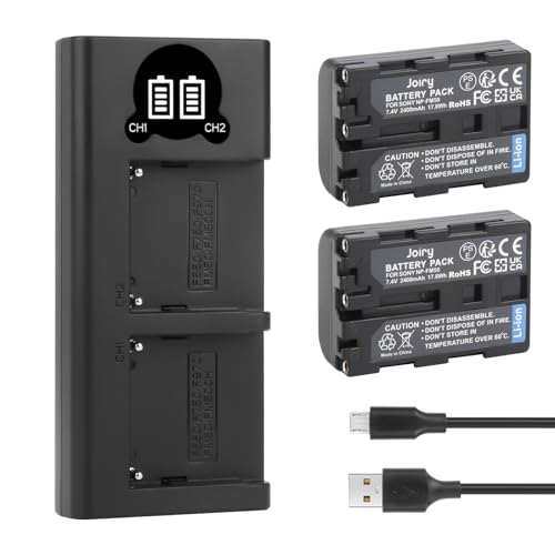 Joiry 2X NP-FM55H FM50 Akku und USB Ladegerät für Sony NP-FM30 DSC-R1 DSC-F828 DSC-F717 DSC-F707 MVC-CD250 HDR-HC1 DCR-DVD301 DCR-DVD101 Kamera Joiry 2X NP-FM55H FM50 Akku und USB Ladegerät für Sony NP-FM30 DSC-R1 DSC-F828 DSC-F717 DSC-F707 MVC-CD250 HDR-HC1 DCR-DVD301 DCR-DVD101 Kamera von Joiry