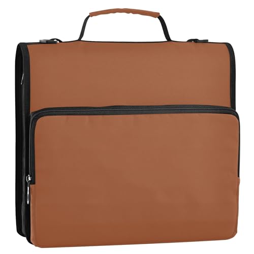 Sienna Ordner-Organizer mit Reißverschluss, 3 Ringbücher, 3,8 cm, D-Ringbücher mit Riemen, mittlere Schultasche, Aufbewahrung, Portfolio-Etui mit Griff Sienna Ordner-Organizer mit Reißverschluss, 3 Ringbücher, 3,8 cm, D-Ringbücher mit Riemen, mittlere Schultasche, Aufbewahrung, Portfolio-Etui mit Griff von Joitme