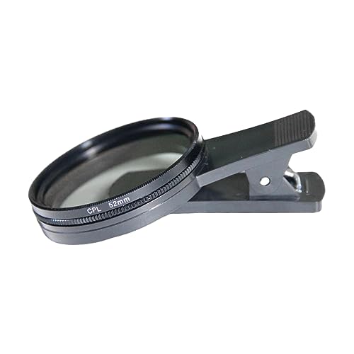 CPL-Kameraobjektiv, 52 mm, zirkularer polarisierter Clip-On-Filter, reduziert Blendung und Reflexionen, universelles leichtes Objektiv für Smartphones von Jojomis