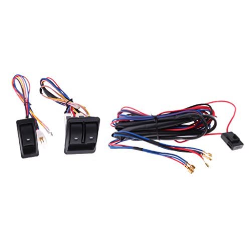 Jojomis 6-teilig/Set 12V Universal Fensterheber-Kit Kabelbaum mit 2 Türen von Jojomis