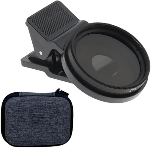 jojomis CPL Polarisationsfilter für Handykamera, 37 mm, abnehmbar, reduziert Reflexion, verbessert die Farbsättigung, universell für Smartphones, tragbares Fotografie-Zubehör (Stil B) von Jojomis