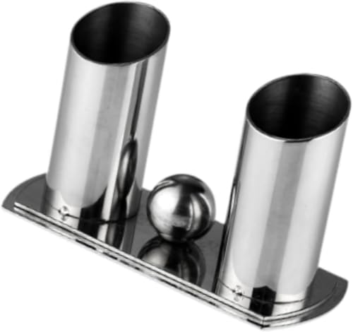 jojomis Mikrofonständer-Tablett, universeller tragbarer Mikrofonhalter für KTV, Konzerte und Performance, leichtes Schreibtischregal aus Edelstahl für 2 Mikrofone (Silber) von Jojomis