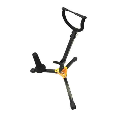 jojomis Saxophon-Stativ - Faltbarer Metall-Saxophonhalter Rack für Alt, Tenor, Sopransaxophon, kompaktes tragbares Design mit Anti-Rutsch-Füßen von Jojomis