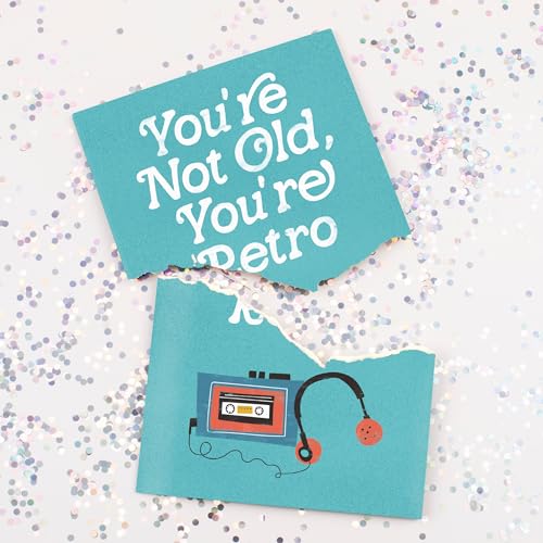 Joker Greeting - Lustige Geburtstagskarte - You're Not Old, You're Retro - Nonstop Musik & Glitzern! Joker Greeting - Lustige Geburtstagskarte - You're Not Old, You're Retro - Nonstop Musik & Glitzern! von Joker Greeting