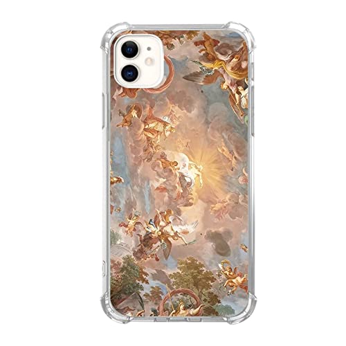 Aesthetics Angel God Painting Handyhülle Kompatibel mit iPhone 12/iPhone 12 Pro, Cool Angel God Hülle für iPhone 12/iPhone 12 Pro, Einzigartige Trendy TPU Bumper Schutzhülle Case von Joktruay