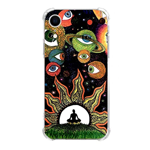 Hippie psychedelische Augen Malerei Handyhülle kompatibel mit iPhone XR, Hippie Kunst Hülle für Mädchen Frauen Männer, Silikon stoßfest TPU Bumper Schutzhülle für iPhone XR Hippie psychedelische Augen Malerei Handyhülle kompatibel mit iPhone XR, Hippie Kunst Hülle für Mädchen Frauen Männer, Silikon stoßfest TPU Bumper Schutzhülle für iPhone XR von Joktruay