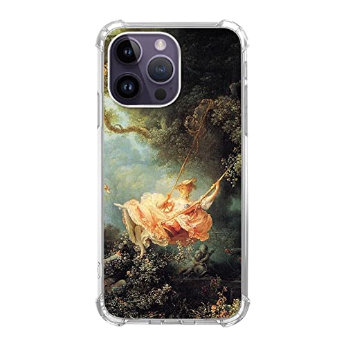 Renaissance Iconic Art Handyhülle Kompatibel mit iPhone 14 Pro, Renaissance Malerei Silikon Stoßfest TPU Bumper Schutzhülle Case für iPhone 14 Pro von Joktruay