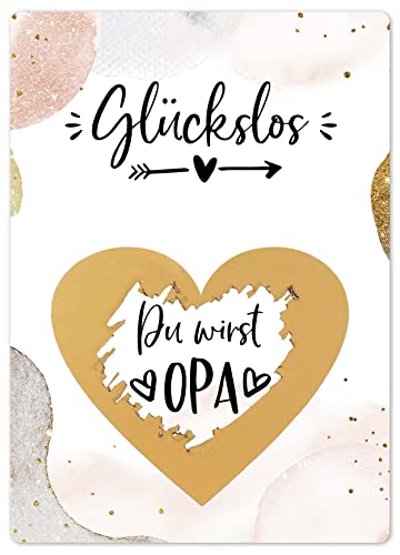 Joli Coon Rubbelkarte Du wirst Opa - Schwangerschaft verkünden Opa mit Rubbelkarten von Joli Coon