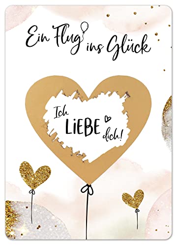 Joli Coon Valentinstag Karte - Ich liebe Dich Rubbelkarte von Joli Coon