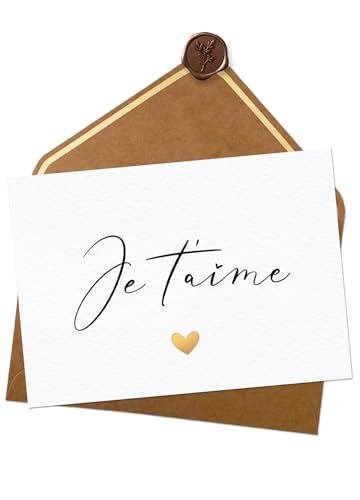 JoliCoon Karte "Je t'aime", mit Umschlag, A6 von Joli Coon