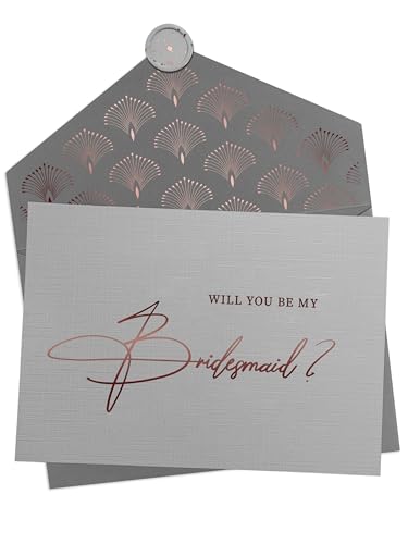 Jolicoon Kartenset "Will you be my bridesmaid", mit luxuriösem Umschlag und Wachssiegel, 10 Stück Jolicoon Kartenset "Will you be my bridesmaid", mit luxuriösem Umschlag und Wachssiegel, 10 Stück von Joli Coon