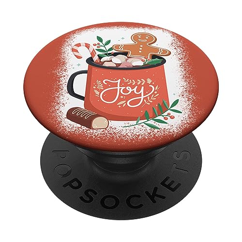 Heißer Kakao Weihnachten Winterferien Saisonal PopSockets mit austauschbarem PopGrip von Jolly Ho Apparel