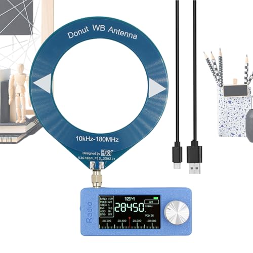 All Band Radio Receiver, Ham Radio Receiver - SW Radios mit Allen Bändern | Kompakter Reisebegleiter mit Antenne, 1,9-Zoll-IPS-Bildschirm, ESP-32-S3 Master Control für Männer Frauen All Band Radio Receiver, Ham Radio Receiver - SW Radios mit Allen Bändern | Kompakter Reisebegleiter mit Antenne, 1,9-Zoll-IPS-Bildschirm, ESP-32-S3 Master Control für Männer Frauen von Jomewory