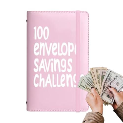 Envelope Money Saving Challenge | Budgetplaner Für Haushaltskontrolle & Erwachsene,100-Tage Ordner-Umschläge Zum Sparen Von 5050 Euro Zur Budgetverfolgung Für Frauen Männer Erwachsene Zuhause von Jomewory