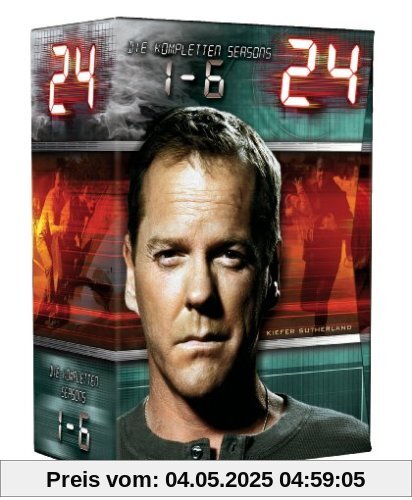 24 - Die kompletten Seasons 1-6 [Limited Edition] [41 DVDs] von Jon Cassar