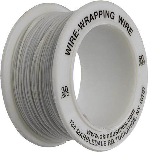 Jonard Tools R-30W-0050 Weiße isolierte Kynar-Kupferdrahtrolle, 30 AWG, 50 Fuß Länge Jonard Tools R-30W-0050 Weiße isolierte Kynar-Kupferdrahtrolle, 30 AWG, 50 Fuß Länge von Jonard Tools