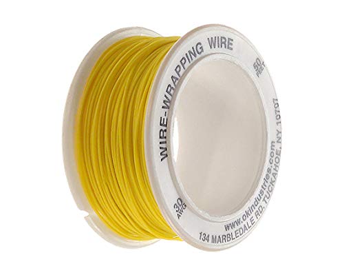Jonard Tools R-30Y-0050 Gelbe isolierte Kynar-Kupferdrahtrolle, 30 AWG, 50 Fuß Länge Jonard Tools R-30Y-0050 Gelbe isolierte Kynar-Kupferdrahtrolle, 30 AWG, 50 Fuß Länge von Jonard Tools