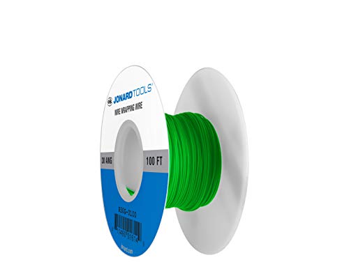 Jonard Tools R30G-0100 grüne isolierte Kynar-Kupferdrahtrolle, 30 AWG, 100 Fuß Länge Jonard Tools R30G-0100 grüne isolierte Kynar-Kupferdrahtrolle, 30 AWG, 100 Fuß Länge von Jonard Tools
