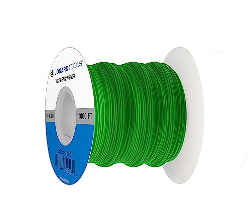 Jonard Tools R30G-1000 Kynar-Kupferdrahtrolle, isoliert, grün, 30 AWG, 1000 Fuß Länge Jonard Tools R30G-1000 Kynar-Kupferdrahtrolle, isoliert, grün, 30 AWG, 1000 Fuß Länge von Jonard Tools