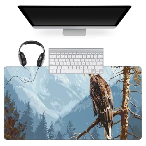 Adler Mauspad 800 x 400mm, Mousepad XXL Schreibtischunterlage Tier Mouse Pad, Wasserdicht und Rutschfest Gaming Mauspad, Verbessert Präzision und Geschwindigkeit, Mauspads für Pc Gaming Zubehör qw708 Adler Mauspad 800 x 400mm, Mousepad XXL Schreibtischunterlage Tier Mouse Pad, Wasserdicht und Rutschfest Gaming Mauspad, Verbessert Präzision und Geschwindigkeit, Mauspads für Pc Gaming Zubehör qw708 von Jonceen