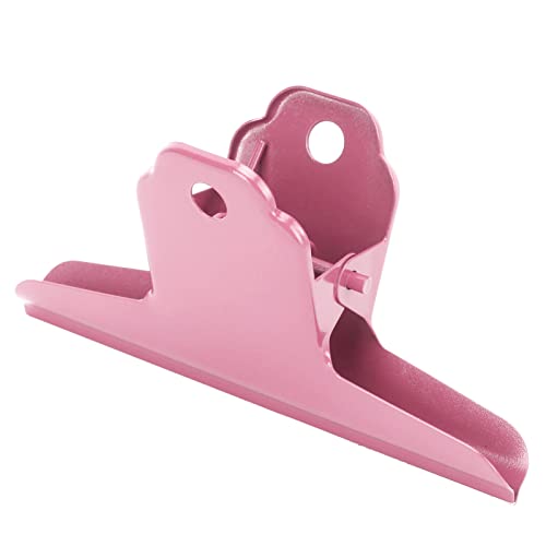 Clips, ca. 10 X 5,5 X 3,7 Cm / 3,9 X 2,2 X 1,5 Zoll Magnetische Clips Klemmen mit Glatten Kanten für das Büro für Heimschule (PINK) von Jonlaki
