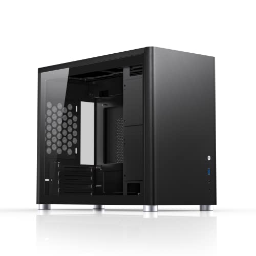 JONSBO D30 mATX Boîtier PC Pour refroidissement AIO, Gaming en verre, m ATX Petit, (Noir), Schwarz von Jonsbo