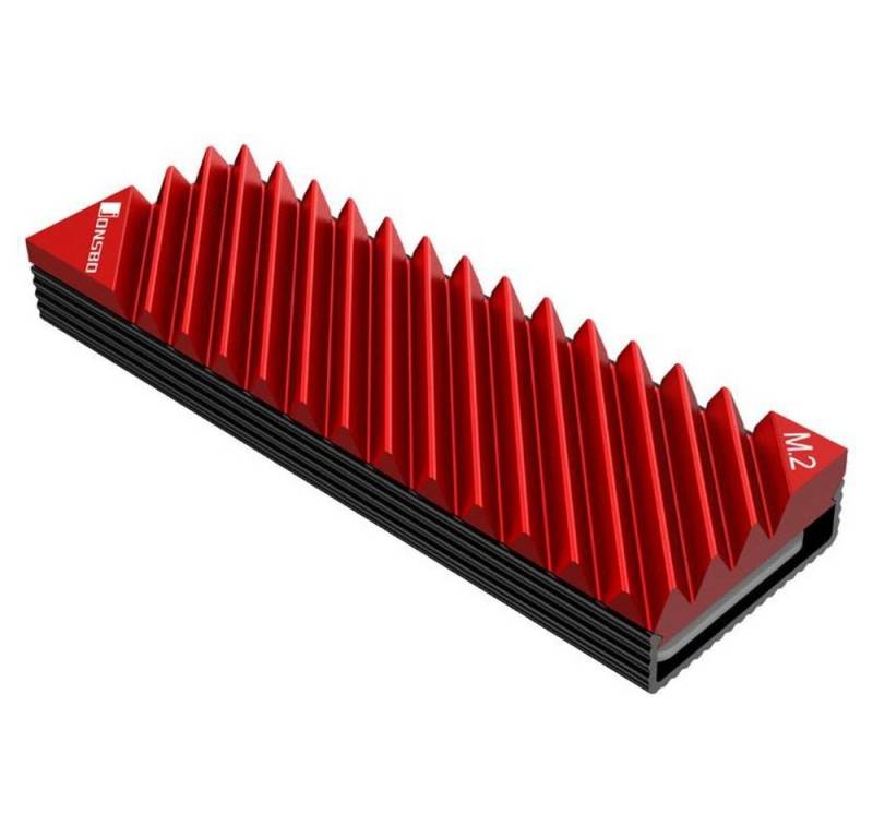 Jonsbo CPU Kühler M.2-3 Red, SSD Kühlkörper, Air Cooling Radiator, Rot von Jonsbo