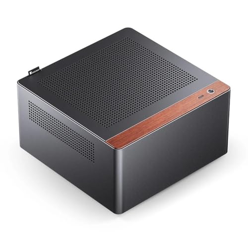 Jonsbo NV10 ITX Mini-Desktop-Gehäuse, 3,3 mm, Aluminiumlegierung, Gehäuseschale, unterstützt 1U FLEX Power Suppl 4,5 l Volumen, kleines PC-Gehäuse von Jonsbo