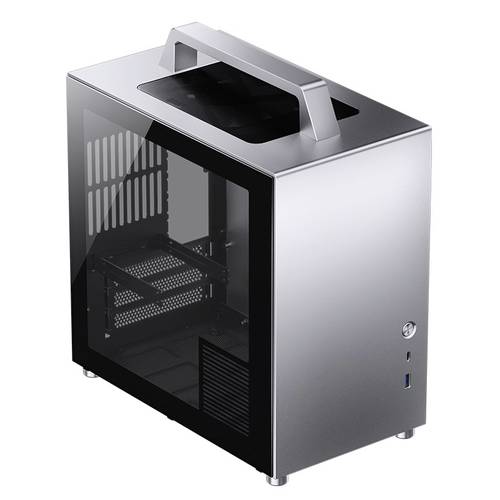 Jonsbo T8 PLUS Mini-ITX Gehäuse, Tempered Glass - silber Mini-Tower Gaming-Gehäuse, Gehäuse Silber von Jonsbo