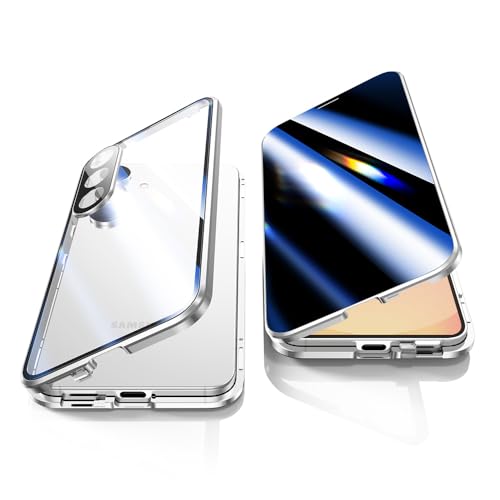 Jonwelsy Schutzhülle für Samsung Galaxy S25 Plus, 360 Grad Vorder- und Rückseite, Privatsphäre, gehärtetes Glas, Anti-Spionage-Bildschirm, Anti-Peep-Magnetadsorption, Metall-Stoßfänger mit Jonwelsy Schutzhülle für Samsung Galaxy S25 Plus, 360 Grad Vorder- und Rückseite, Privatsphäre, gehärtetes Glas, Anti-Spionage-Bildschirm, Anti-Peep-Magnetadsorption, Metall-Stoßfänger mit von Jonwelsy