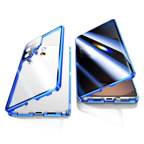 Jonwelsy Schutzhülle für Samsung Galaxy S25 Ultra, 360 Grad Vorder- und Rückseite, Privatsphäre, gehärtetes Glas, Anti-Spionage-Bildschirm, Anti-Peep-Magnetadsorption, Metall-Stoßfänger mit Jonwelsy Schutzhülle für Samsung Galaxy S25 Ultra, 360 Grad Vorder- und Rückseite, Privatsphäre, gehärtetes Glas, Anti-Spionage-Bildschirm, Anti-Peep-Magnetadsorption, Metall-Stoßfänger mit von Jonwelsy