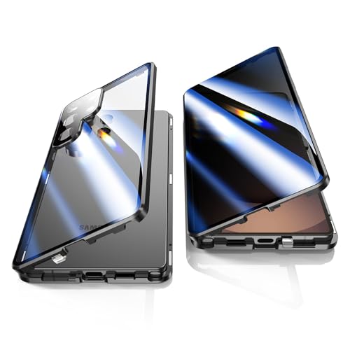Schutzhülle für Samsung Galaxy S25 Ultra, 360 Grad Vorder- und Rückseite, Privatsphäre, gehärtetes Glas, Anti-Spionage-Bildschirm, Anti-Peep-Magnetadsorption, Metall-Stoßfänger mit Objektivschutz Schutzhülle für Samsung Galaxy S25 Ultra, 360 Grad Vorder- und Rückseite, Privatsphäre, gehärtetes Glas, Anti-Spionage-Bildschirm, Anti-Peep-Magnetadsorption, Metall-Stoßfänger mit Objektivschutz von Jonwelsy
