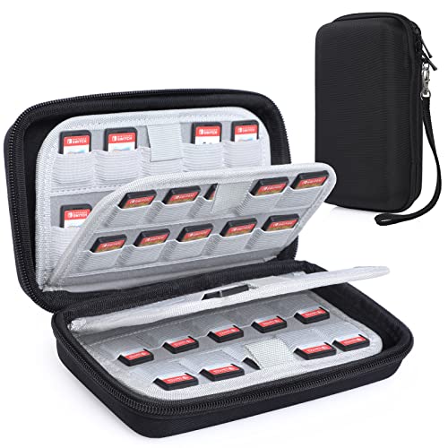Joogee Spielkarten-Aufbewahrungshülle kompatibel mit Switch OLED, schützende Tragetasche kompatibel mit Switch, Spiele-Cartridges kompatibel mit Switch Lite, 80 Karten, schwarz Joogee Spielkarten-Aufbewahrungshülle kompatibel mit Switch OLED, schützende Tragetasche kompatibel mit Switch, Spiele-Cartridges kompatibel mit Switch Lite, 80 Karten, schwarz von Joogee