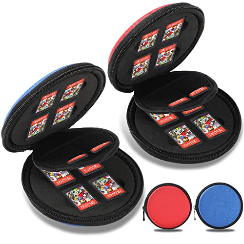 Joogee Spielkarten-Aufbewahrungstasche kompatibel mit Switch OLED, schützende Tragetasche kompatibel mit Switch, Spiele-Cartridges kompatibel mit Switch Lite, 12 Karten, rot + blau Joogee Spielkarten-Aufbewahrungstasche kompatibel mit Switch OLED, schützende Tragetasche kompatibel mit Switch, Spiele-Cartridges kompatibel mit Switch Lite, 12 Karten, rot + blau von Joogee