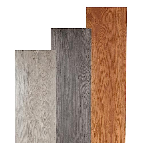 Joparri Bodenbelag Selbstklebend PVC, Vinyl Laminat Dielen, Bodenbelag Selbstklebende Fliesen, Vinylboden, Wasserfest, Rutschfest(Warm Oak, 91.4 x 15.2 cm, ca.5m², Dicke 1,5 mm) von Joparri