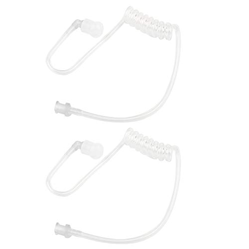Jopto 2 Stück Transparente Spule Akustik Luftschlauch In-Ear-Ohrstöpsel Klar Abnehmbare Ersatz Spule Audio Tube für Zwei-Wege-Radio-Audio-Kits Kopfhörer Walkie Talkie Radio Ohrhörer Headset Jopto 2 Stück Transparente Spule Akustik Luftschlauch In-Ear-Ohrstöpsel Klar Abnehmbare Ersatz Spule Audio Tube für Zwei-Wege-Radio-Audio-Kits Kopfhörer Walkie Talkie Radio Ohrhörer Headset von Jopto
