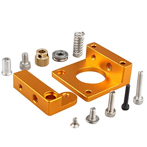 Jopto MK8 Bowden-Extruder-Zubehör, kurzer Griff, 3D-Drucker-Teile, MK8 Extruder-Aluminiumrahmen, MK8 Extruder-Antrieb, DIY-Kit für Reprap Delta Prusa i3 3D-Drucker von Jopto