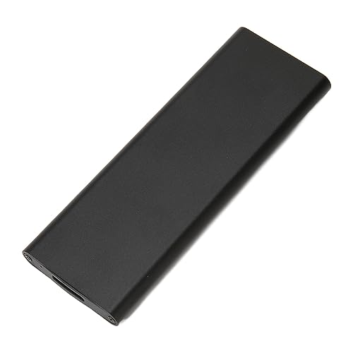 Jopwkuin M.2 NGFF zu USB 3.0 SSD-Gehäuse, JMS583 Chip M.2 SSD-Gehäuse UASP-Protokoll 5 Gbit/s für 2230/2242 SSD (Schwarz) von Jopwkuin