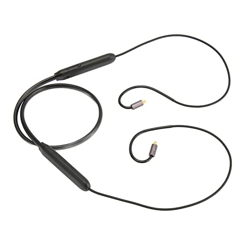 Jopwkuin MMCX Bluetooth-Kabel, Widerstand gegen Ziehen, Codec mit geringer Latenz, Bluetooth 5.0, ergonomischer Controller, Kopfhörer, Bluetooth-Kabel mit Aufbewahrungstasche für UE900 für UM PRO20 von Jopwkuin